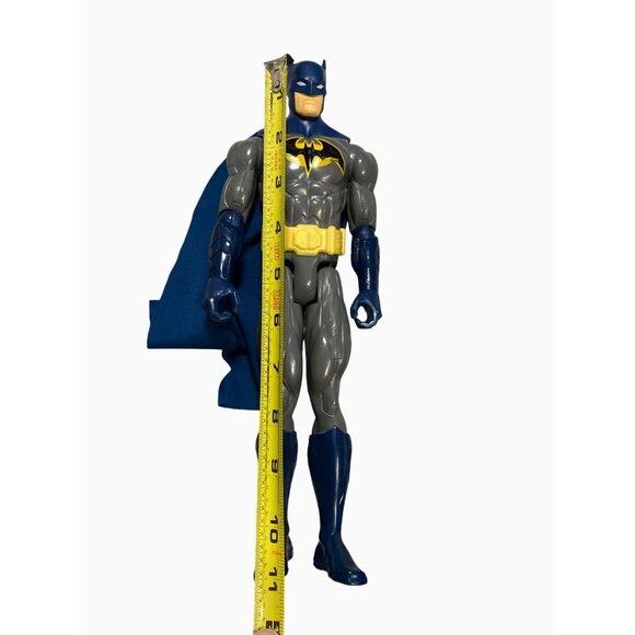 Batman 11-1/2" Action Figure Collectible Superhero Toy Mattel Blue Cape - Picture 5 of 10